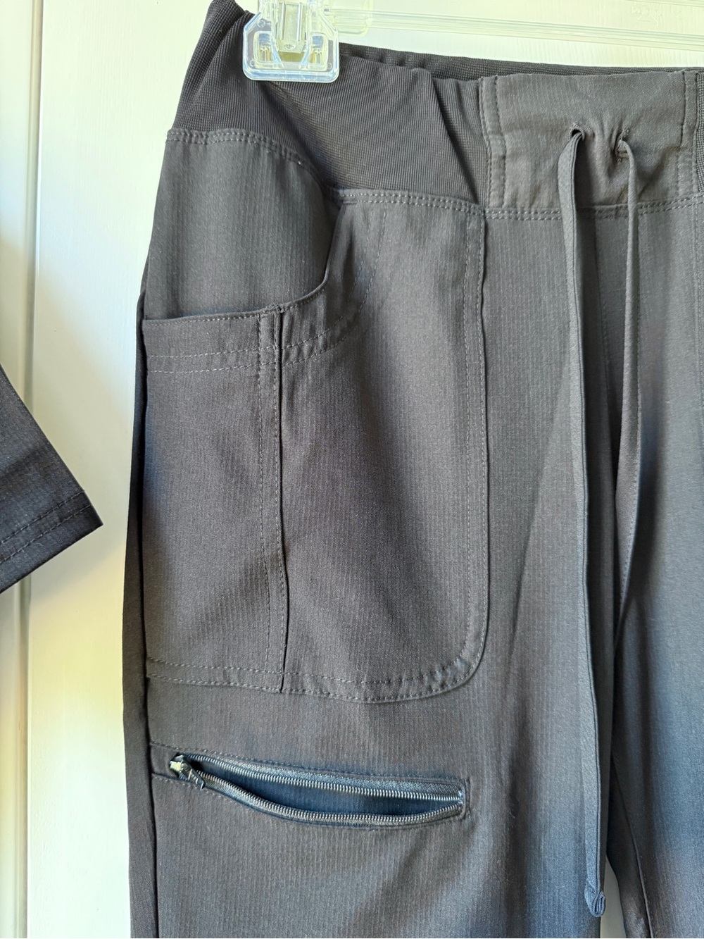 HeartSoul Black Women's Scrub Top & Jogger Pants Set - Picture 6 of 16